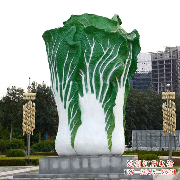 宁德白菜雕塑-公园园林仿真植物景观