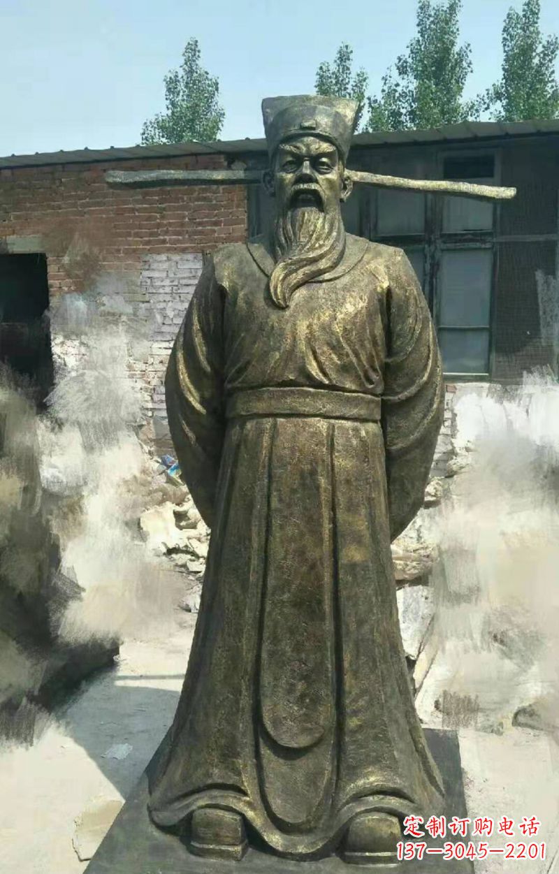 宁德北宋名臣包拯铜雕
