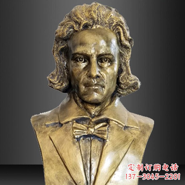 宁德贝多芬纯铜铸造名人胸像