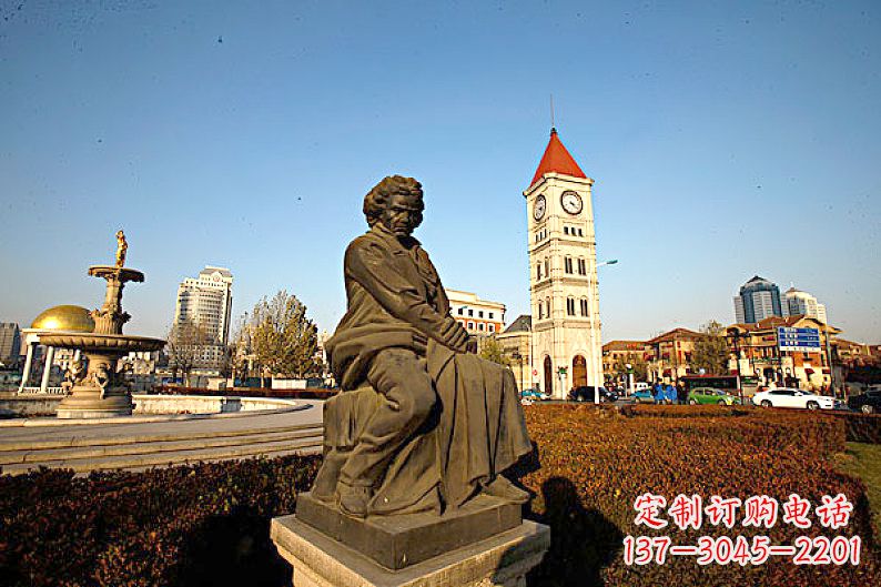 宁德贝多芬头像雕塑赞美音乐大师的艺术之作