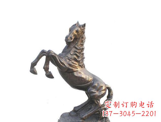 宁德精美的奔腾马铜镀铜动物雕塑
