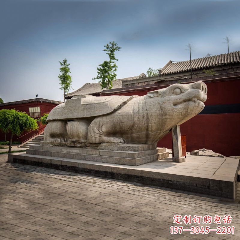宁德赑屃身上有佛的雕塑-寺庙景点广场神兽动物雕塑