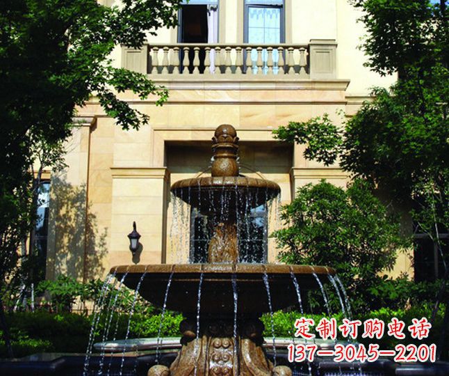 宁德别墅景观多层喷泉石雕 (2)