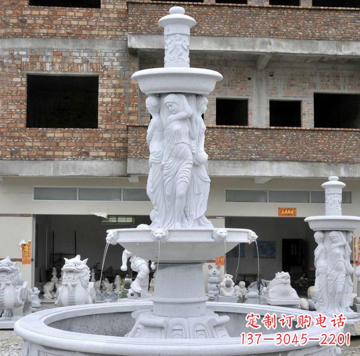宁德精美绝伦的喷泉石雕