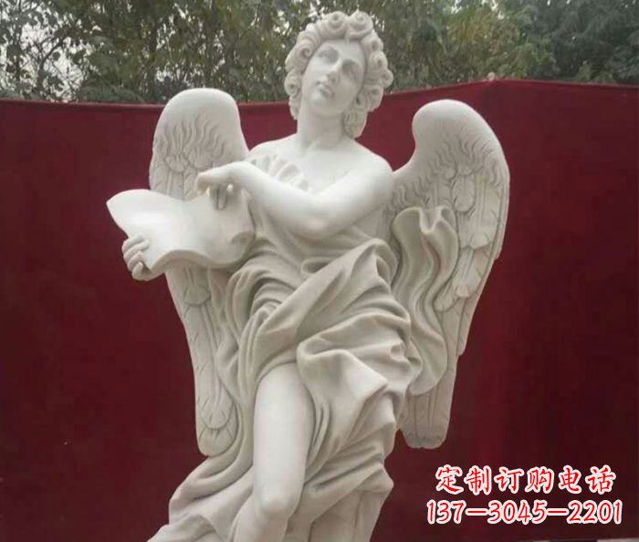 宁德别墅景观天使人物石雕 (2)