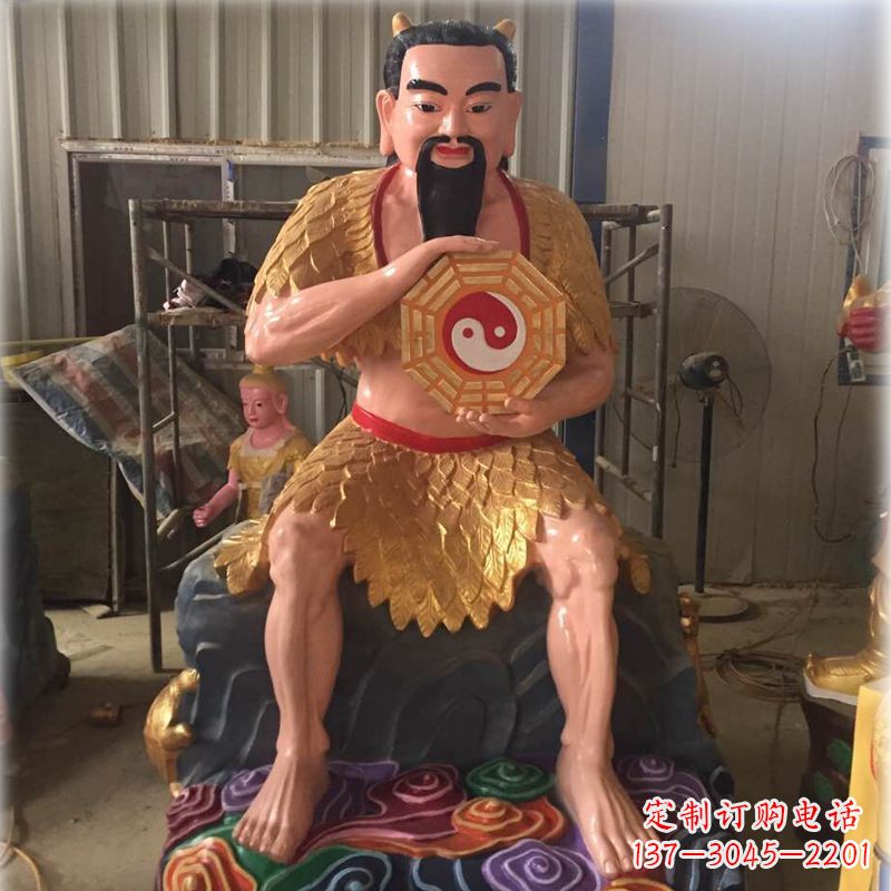 宁德伏羲玻璃钢彩绘神像