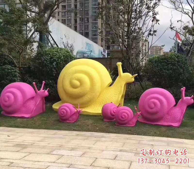 宁德玻璃钢彩绘蜗牛雕塑