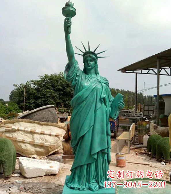 宁德玻璃钢仿青铜自由女神像的雕塑