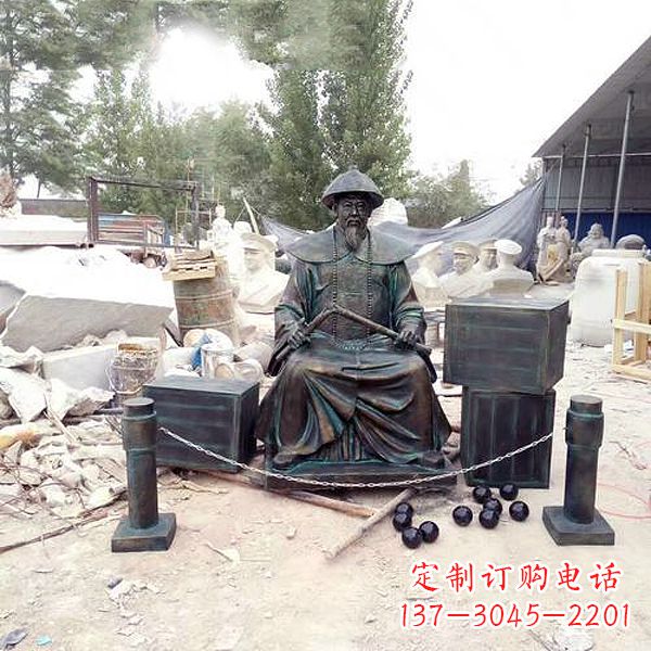 宁德林则徐雕塑以玻璃钢仿铜呈现