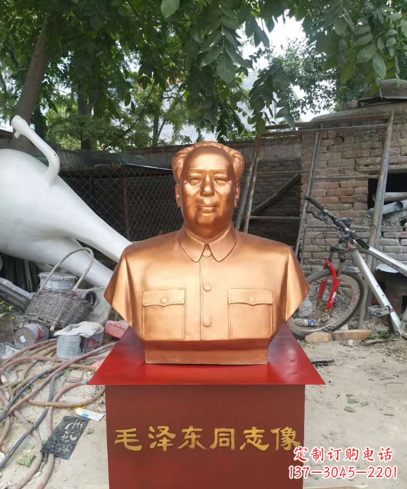 宁德玻璃钢毛泽东雕塑表达伟大领袖的精神魅力