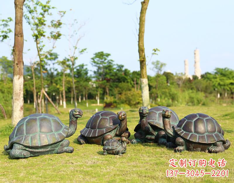 宁德玻璃钢仿铜乌龟雕塑摆件