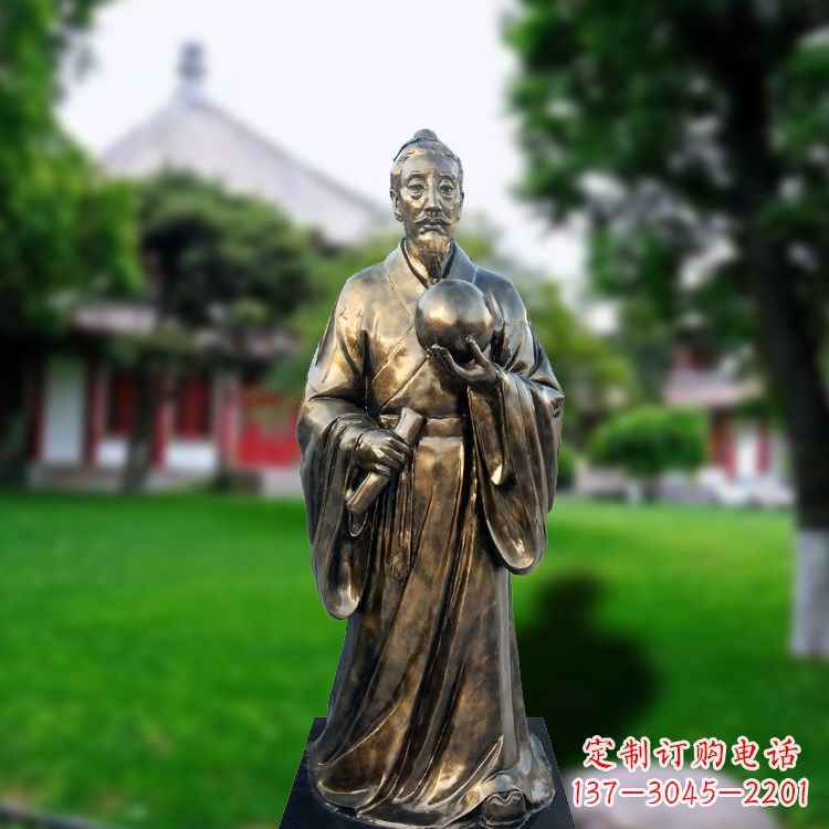 宁德玻璃钢仿铜雕塑——纪念东汉时期著名天文学家张衡