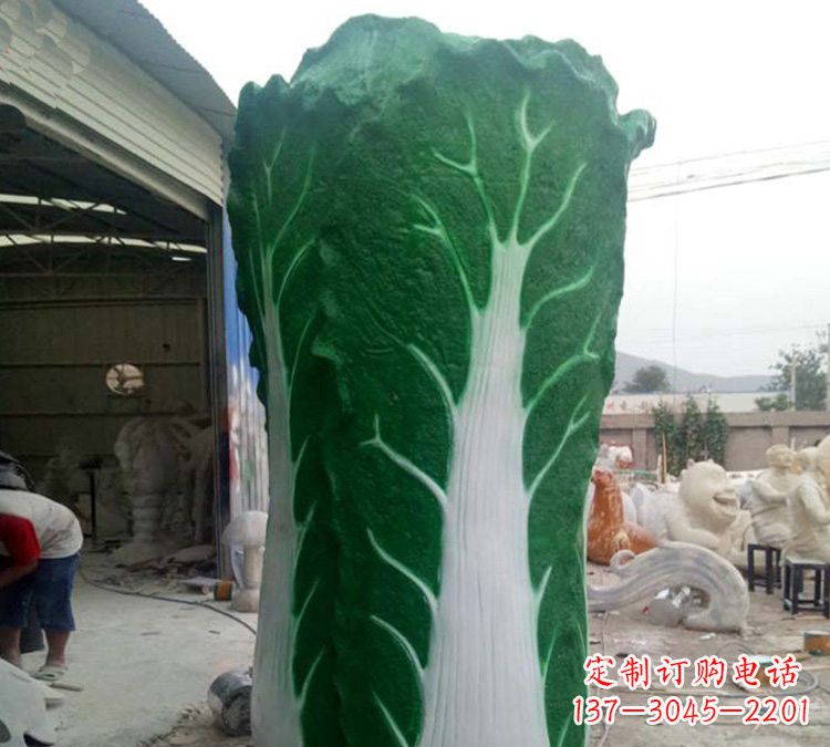 宁德玻璃钢仿真白菜雕塑让艺术与自然完美结合