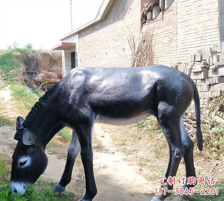 宁德玻璃钢雕刻毛驴,传承传统文化