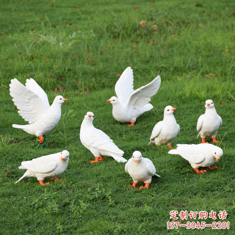 宁德玻璃钢鸽子雕塑