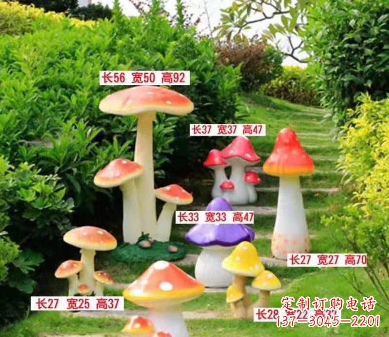 宁德玻璃钢蘑菇雕塑——描绘美丽景色