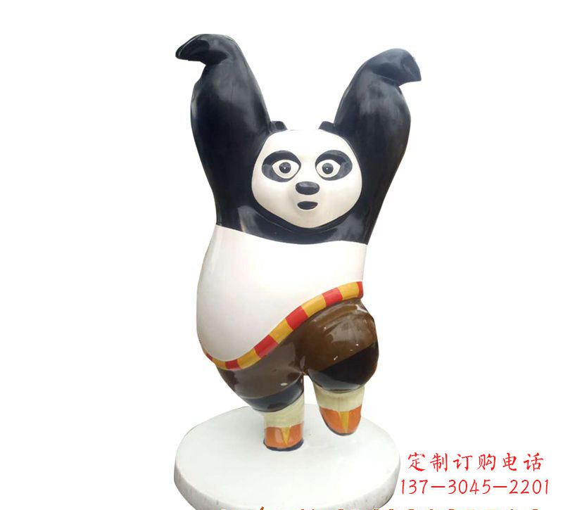 宁德玻璃钢功夫熊猫雕塑