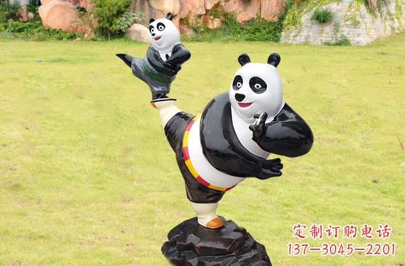 宁德玻璃钢卡通熊猫雕塑的艺术之美