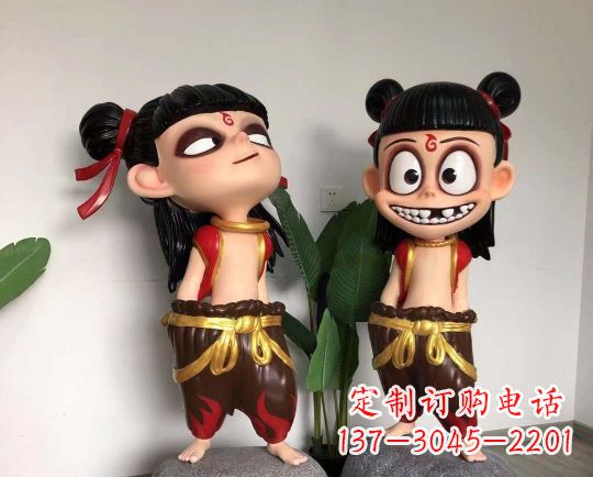 宁德玻璃钢制作的哪吒雕塑一种神奇的艺术