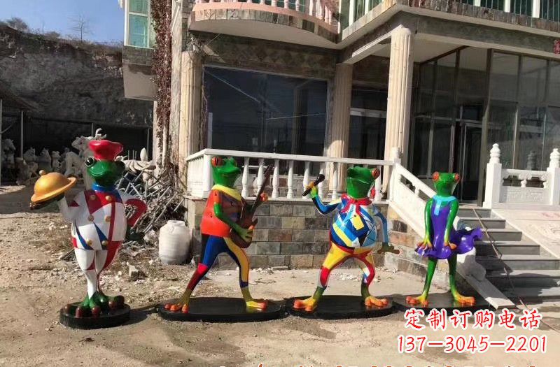 宁德玻璃钢制青蛙雕塑