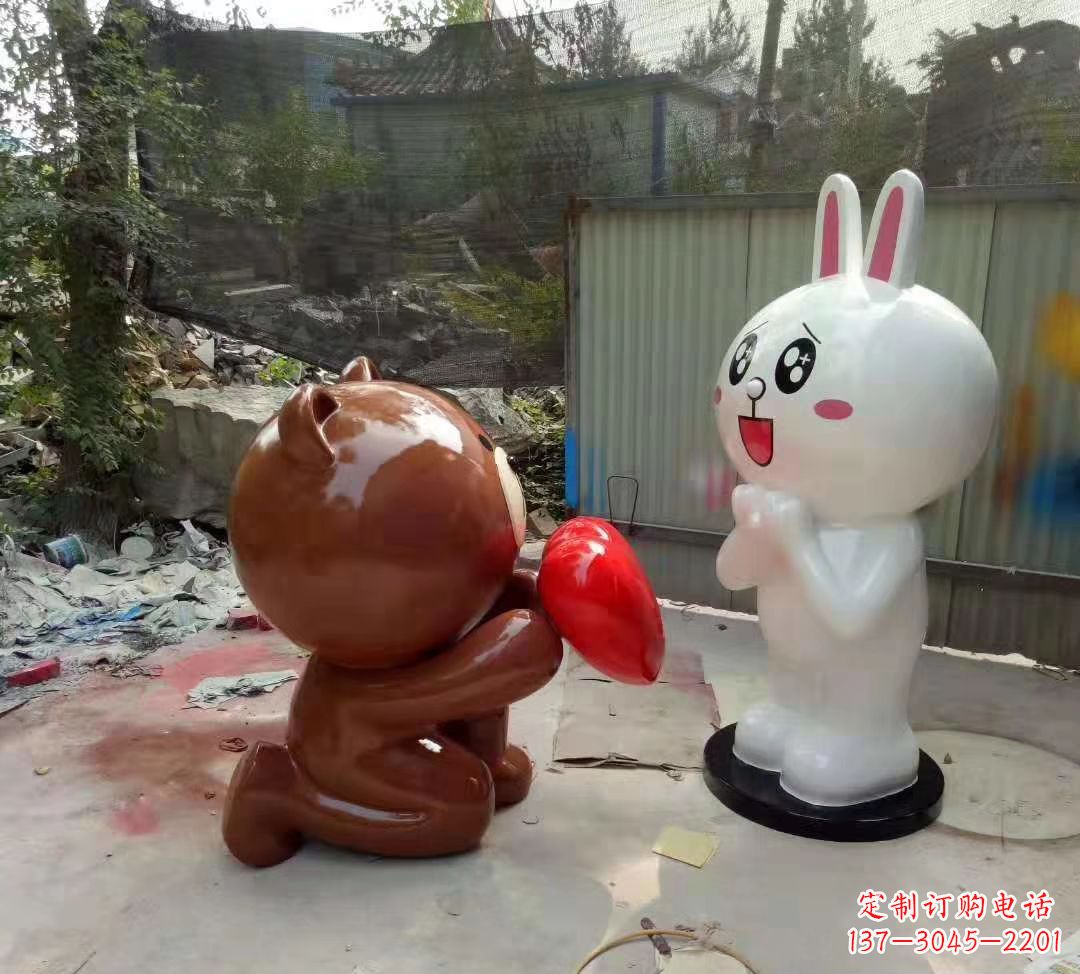 宁德玻璃钢卡通熊猫雕塑精美的动物雕塑