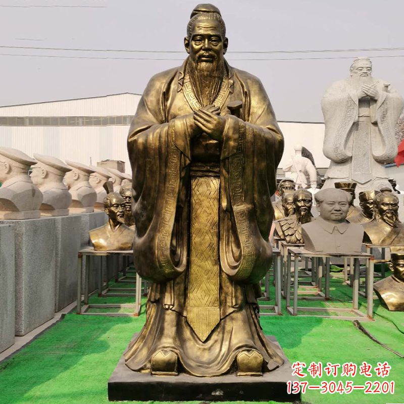 宁德玻璃钢制孔子雕塑