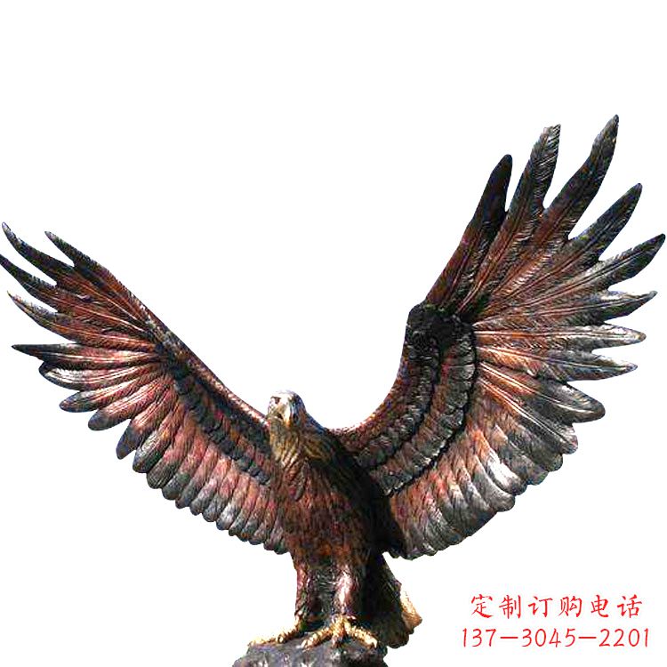 宁德玻璃钢老鹰仿铜雕塑