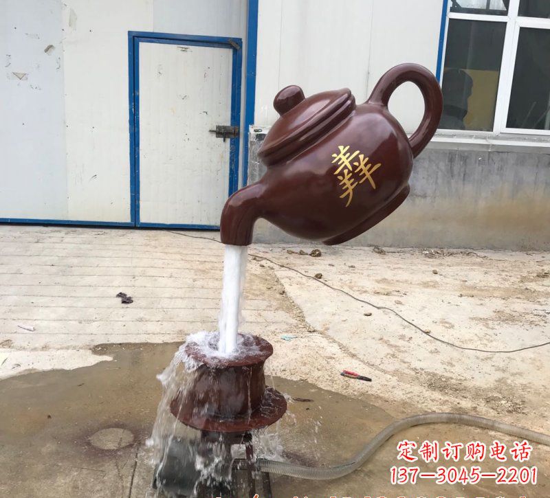 宁德玻璃钢茶壶雕塑——精致细腻的艺术品