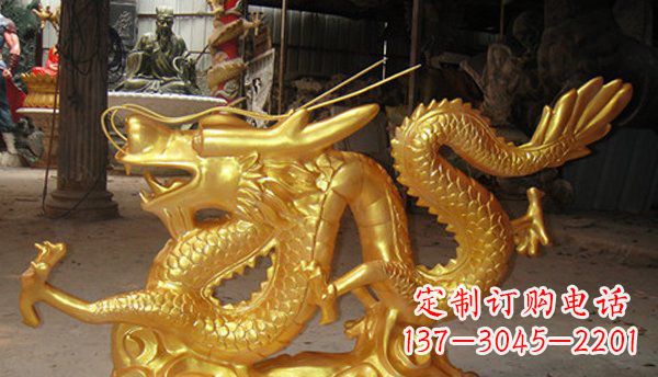宁德玻璃钢龙仿铜动物雕塑艺术与美的完美结合
