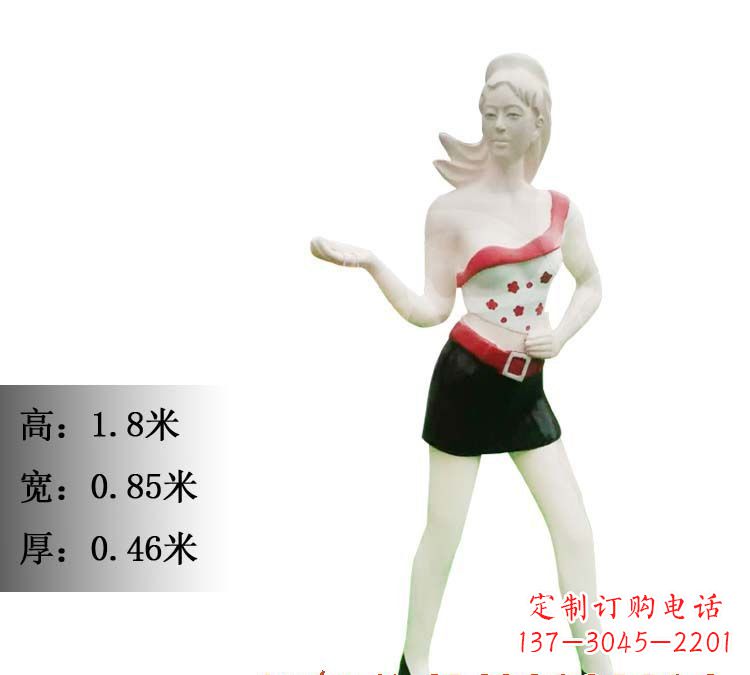 宁德玻璃钢美女雕塑精致细腻的艺术精品