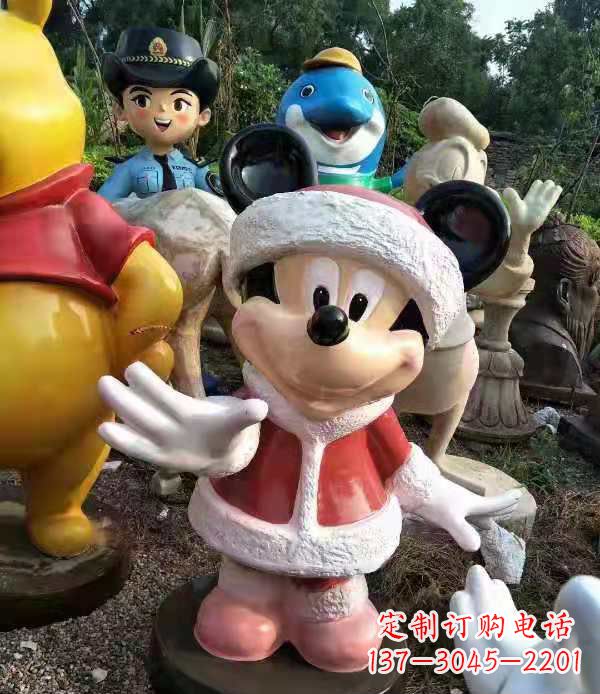 宁德玻璃钢米老鼠和唐老鸭卡通动物雕塑