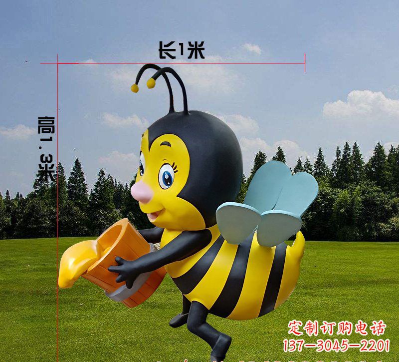 宁德玻璃钢蜜蜂雕塑
