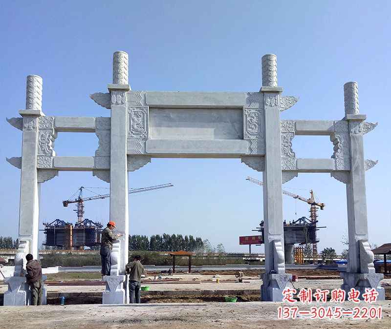宁德玻璃钢牌坊雕塑美丽的艺术与历史结合