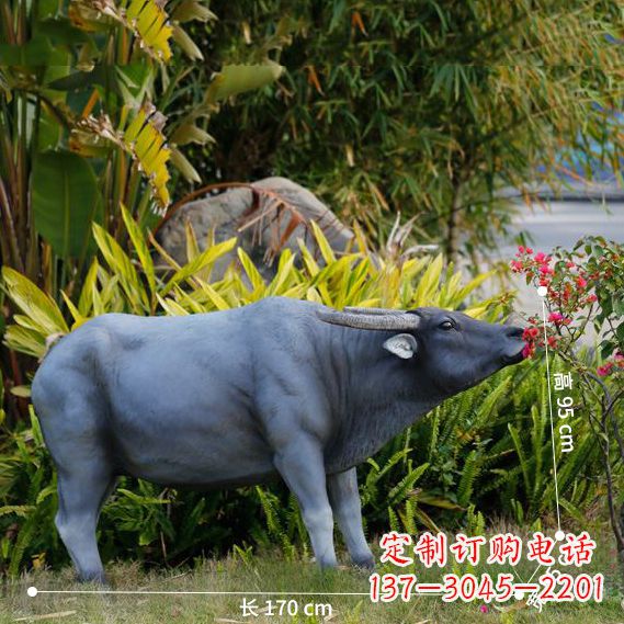 宁德玻璃钢水牛仿真雕塑 (3)