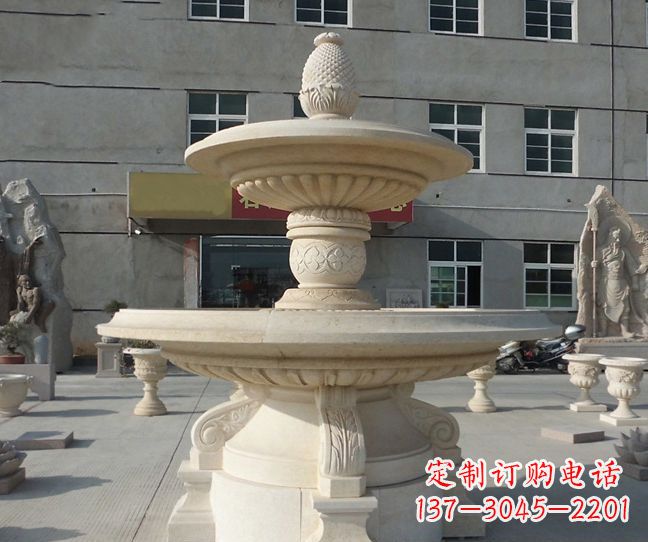 宁德菠萝雕塑点缀小区景观的精美艺术品