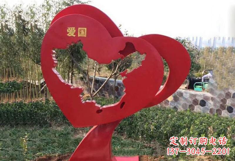 宁德不锈钢爱国镂空中国地图雕塑