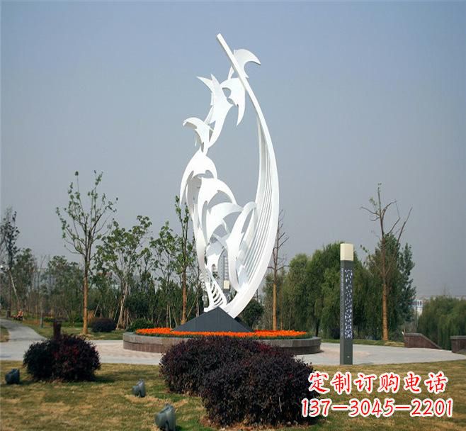 宁德不锈钢爱心大雁雕塑