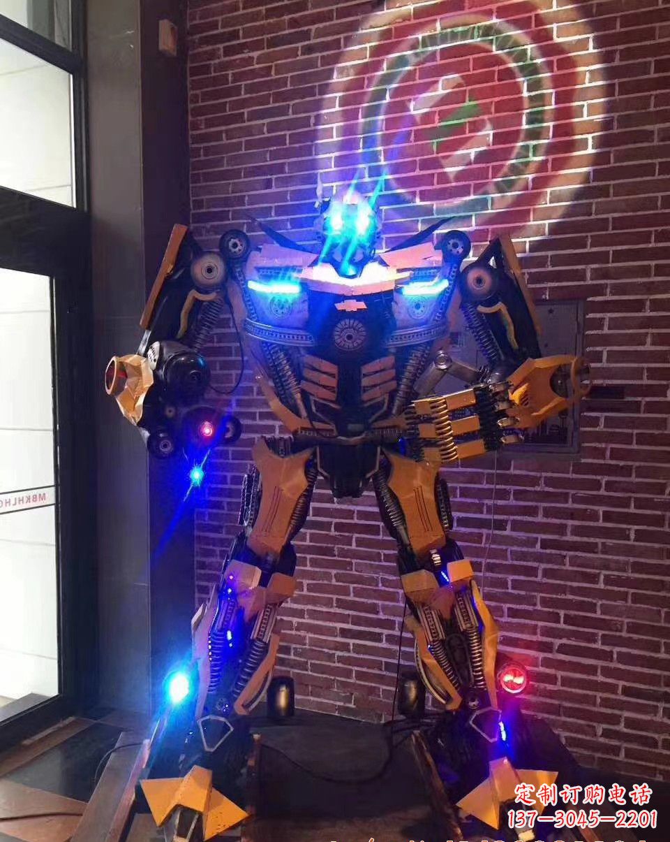 宁德不锈钢变形金刚雕塑经典改造