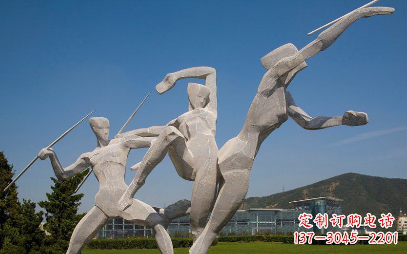 宁德不锈钢标枪雕塑一种新型的艺术形式