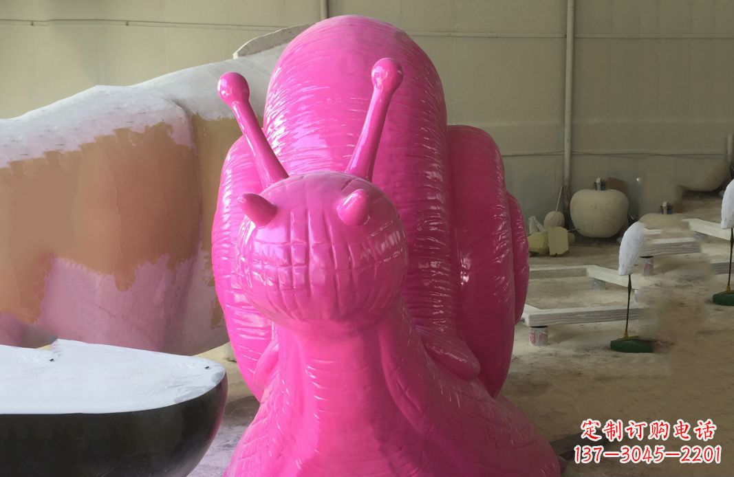 宁德不锈钢彩绘蜗牛公园景观雕塑