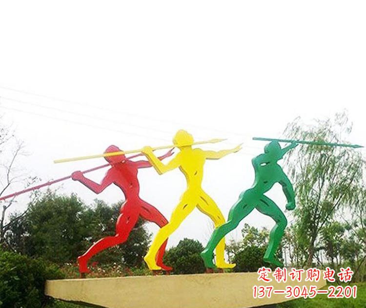 宁德不锈钢彩色标枪雕塑精美而富有意义