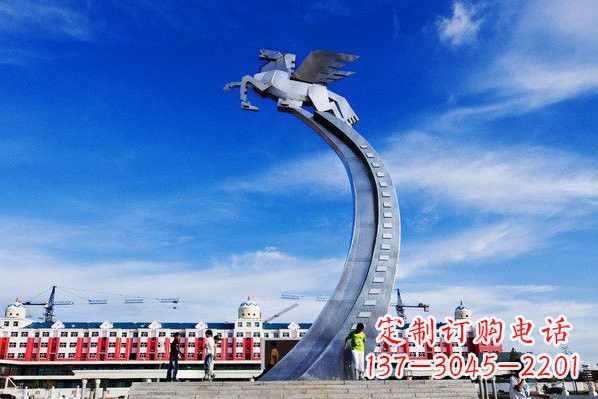 宁德精美不锈钢飞马雕塑