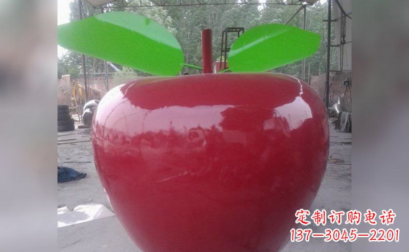 宁德不锈钢苹果雕塑描绘出美丽的景观