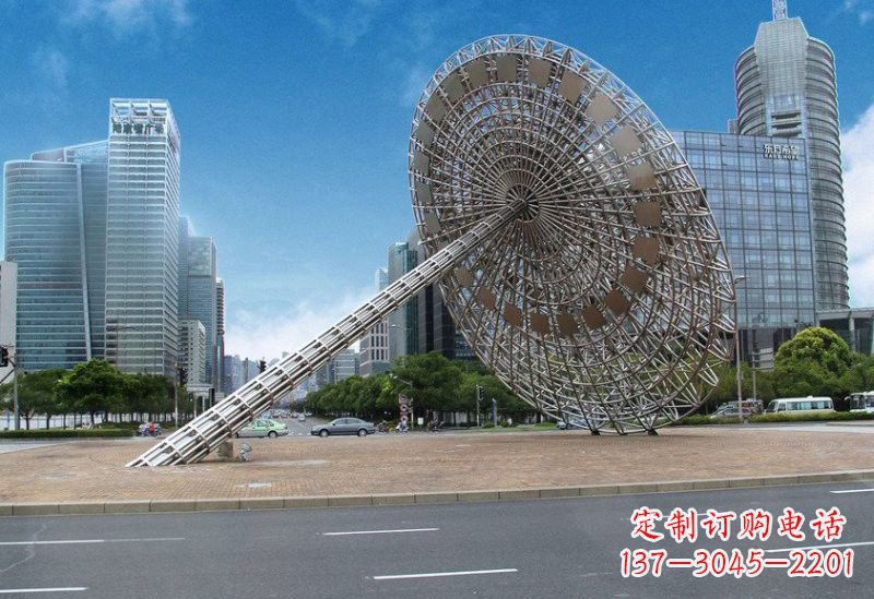 宁德不锈钢城市日晷雕塑——缔造城市新景观