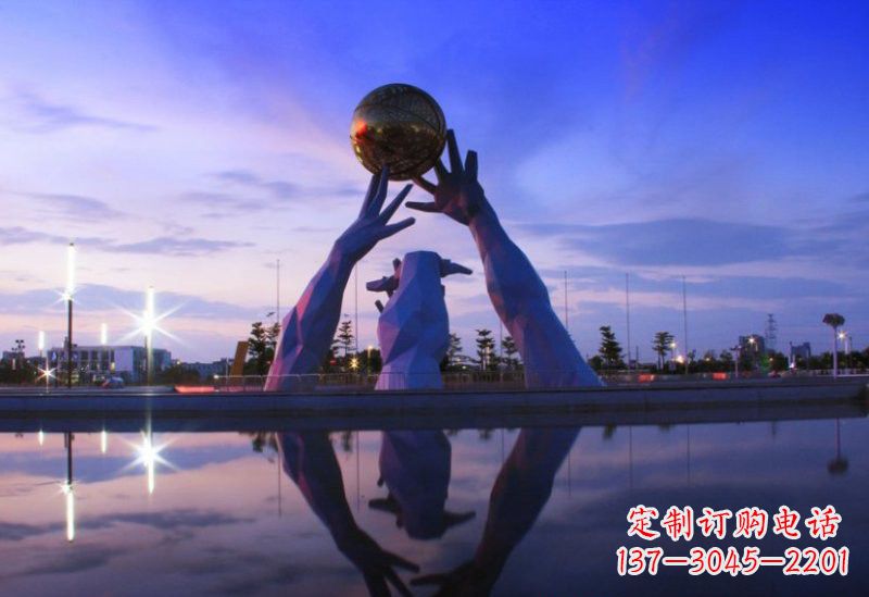 宁德不锈钢城市的地球雕塑