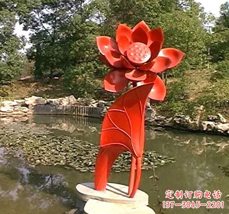 宁德不锈钢城市艺术荷花雕塑