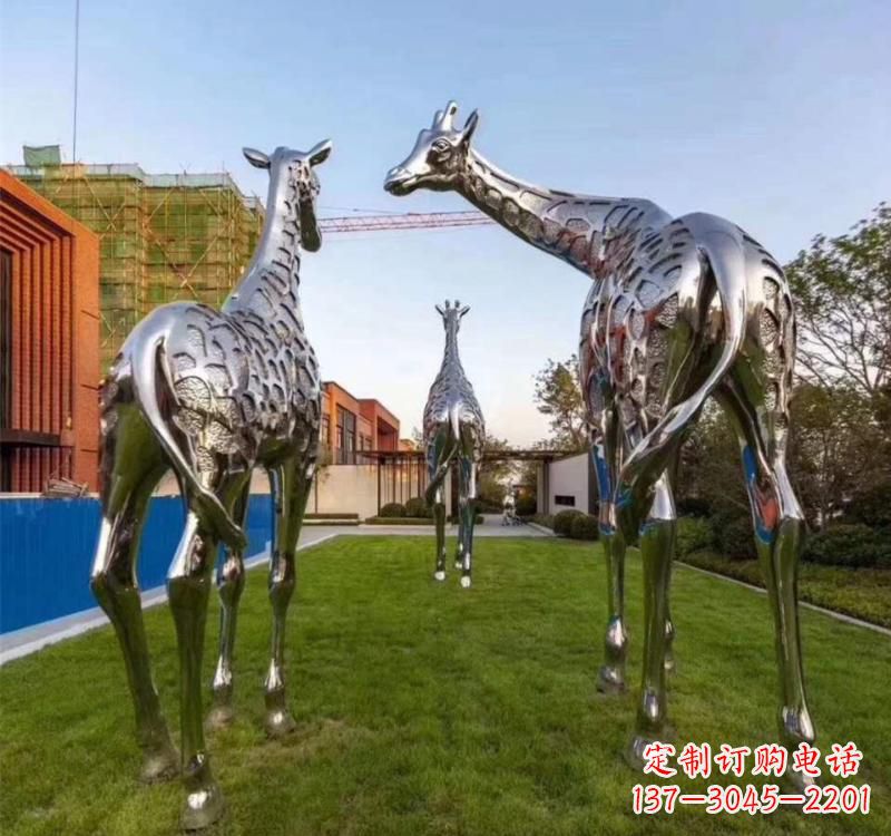 宁德不锈钢城市园林动物雕塑