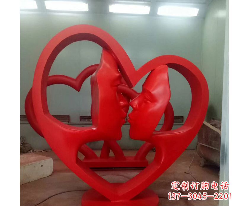 宁德不锈钢爱心情侣雕塑