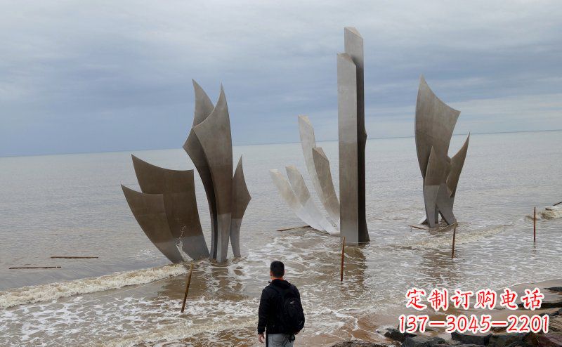宁德不锈钢船帆海边景观雕塑
