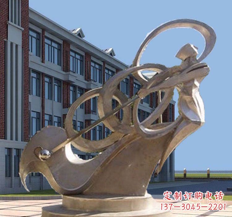 宁德不锈钢抽象打高尔夫球人物雕塑